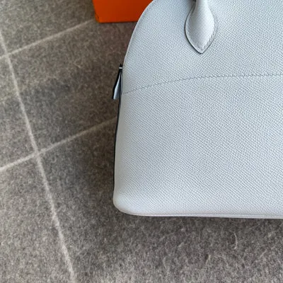 BOLIDE 27 EPSOM LEATHER BLEU BRUME WITH PALLADIUM HARDWARE (PHW) - 7