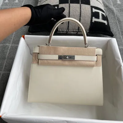 KELLY 28 EPSOM LEATHER CRAIE WITH PALLADIUM HARDWARE (PHW) - 2
