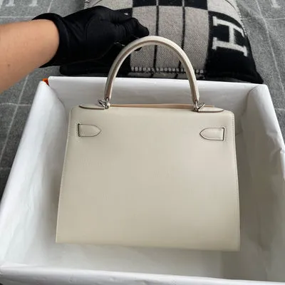 KELLY 28 EPSOM LEATHER CRAIE WITH PALLADIUM HARDWARE (PHW) - 3