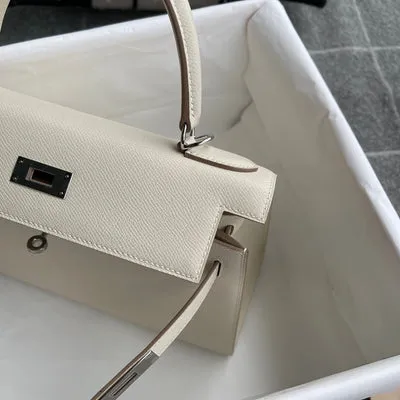 KELLY 28 EPSOM LEATHER CRAIE WITH PALLADIUM HARDWARE (PHW) - 4