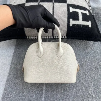 MINI BOLIDE CHEVRE LEATHER CRAIE WITH PALLADIUM HARDWARE (PHW) - 1