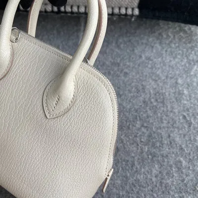 MINI BOLIDE CHEVRE LEATHER CRAIE WITH PALLADIUM HARDWARE (PHW) - 4