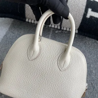 MINI BOLIDE CHEVRE LEATHER CRAIE WITH PALLADIUM HARDWARE (PHW) - 3