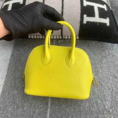 MINI BOLIDE CHEVRE LEATHER LIME WITH PALLADIUM HARDWARE (PHW) - 1