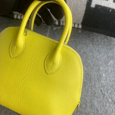 MINI BOLIDE CHEVRE LEATHER LIME WITH PALLADIUM HARDWARE (PHW) - 4