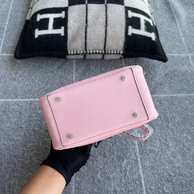 MINI LINDY 20 SWIFT LEATHER ROSE SAKURA WITH PALLADIUM HARDWARE (PHW) - 7