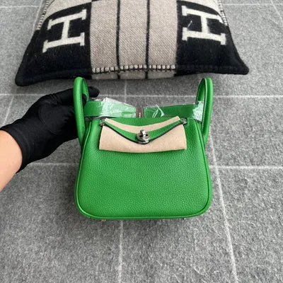 MINI LINDY 20 CLEMENCE LEATHER BAMBOO WITH PALLADIUM HARDWARE (PHW) - 1