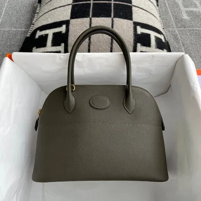 BOLIDE 27 EPSOM LEATHER VERT DE GRIS WITH GOLD HARDWARE (GHW)