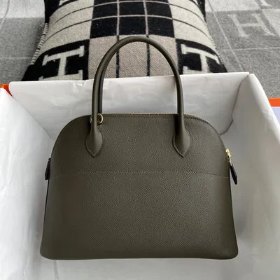 BOLIDE 27 EPSOM LEATHER VERT DE GRIS WITH GOLD HARDWARE (GHW)