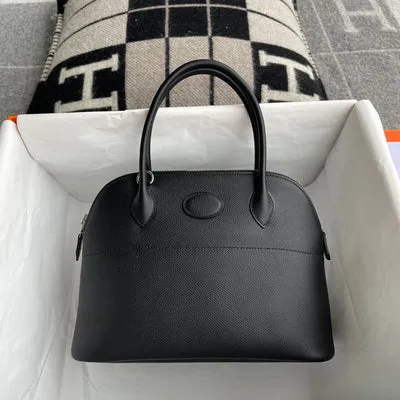 BOLIDE 27 EPSOM LEATHER NOIR (BLACK) WITH PALLADIUM HARDWARE (PHW)