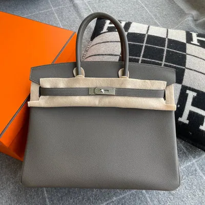 BIRKIN 35 TOGO LEATHER ETAIN WITH PALLADIUM HARDWARE (PHW)