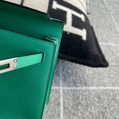 KELLY DANSE EVERCOLOR LEATHER VERT VERONE WITH PALLADIUM HARDWARE (PHW) - 3