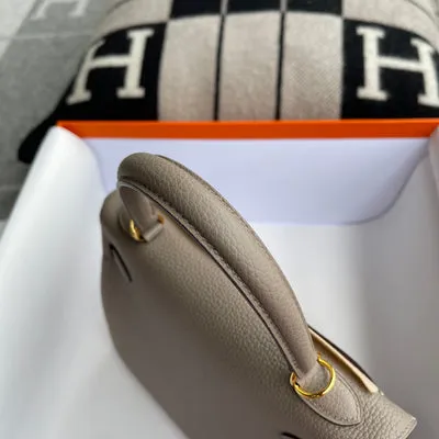 KELLY 25 TOGO LEATHER GRIS ASPHALTE WITH GOLD HARDWARE (GHW) - 7
