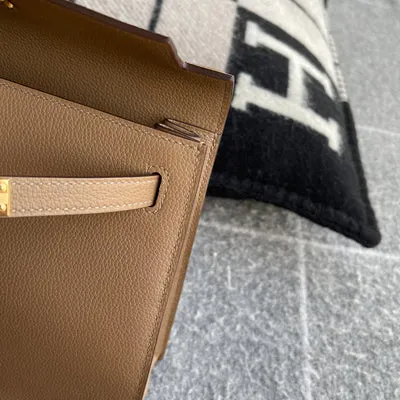 KELLY DANSE EVERCOLOR LEATHER BEIGE DE WEIMAR WITH GOLD HARDWARE (GHW) - 4