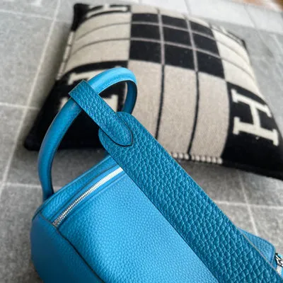 LINDY 26 CLEMENCE LEATHER BLUE ZANZIBAR WITH PALLADIUM HARDWARE (PHW) - 8