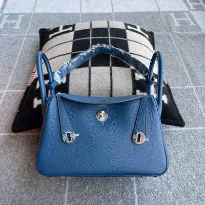 LINDY 26 CLEMENCE LEATHER BLEU PARIS WITH PALLADIUM HARDWARE (PHW) - 1