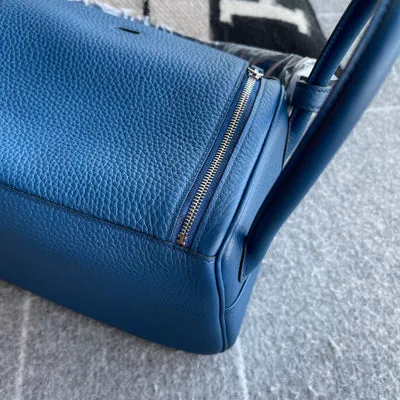 LINDY 26 CLEMENCE LEATHER BLEU PARIS WITH PALLADIUM HARDWARE (PHW) - 8