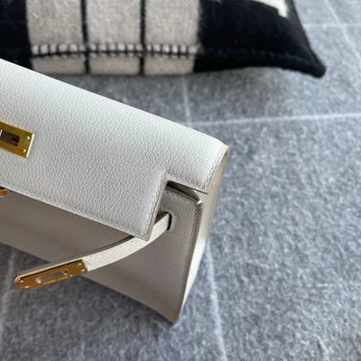 KELLY DANSE EVERCOLOR LEATHER BLANC WITH GOLD HARDWARE (GHW) - 3