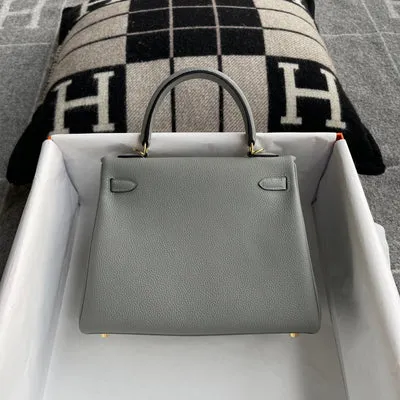 KELLY 25 TOGO LEATHER VERT AMANDE WITH GOLD HARDWARE (GHW) - 3