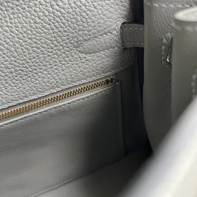 KELLY 25 TOGO LEATHER VERT AMANDE WITH GOLD HARDWARE (GHW) - 4