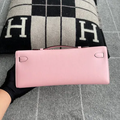 KELLY CUT SWIFT LEATHER ROSE SAKURA WITH PALLADIUM HARDWARE (PHW) - 3