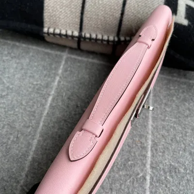 KELLY CUT SWIFT LEATHER ROSE SAKURA WITH PALLADIUM HARDWARE (PHW) - 5