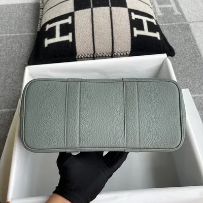 GARDEN PARTY 30 NEGONDA LEATHER VERT AMANDE WITH PALLADIUM HARDWARE (PHW) - 5