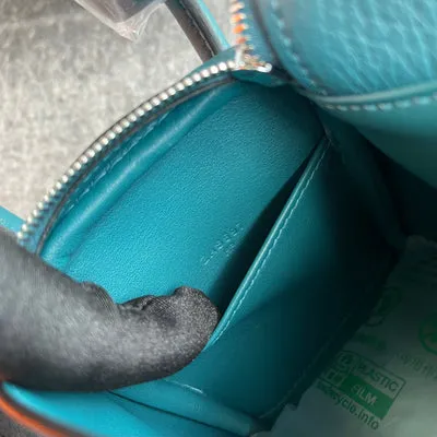 MINI LINDY 20 CLEMENCE LEATHER VERT BOSPHORE WITH PALLADIUM HARDWARE (PHW) - 4