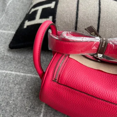 MINI LINDY 20 CLEMENCE LEATHER ROSE EXTREME WITH PALLADIUM HARDWARE (PHW) - 5