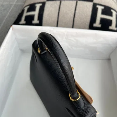 KELLY 25 TOGO LEATHER NOIR (BLACK) WITH GOLD HARDWARE (GHW) - 7
