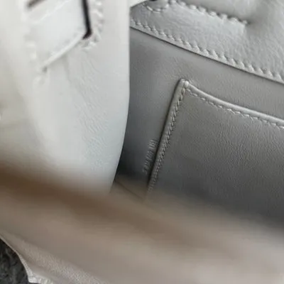 KELLY DANSE SWIFT LEATHER BLANC WITH PALLADIUM HARDWARE (PHW) - 4
