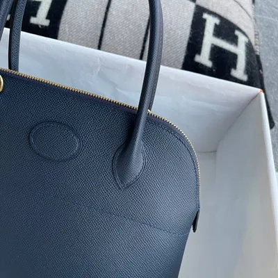 BOLIDE 27 EPSOM LEATHER BLEU NUIT WITH GOLD HARDWARE (GHW) - 5