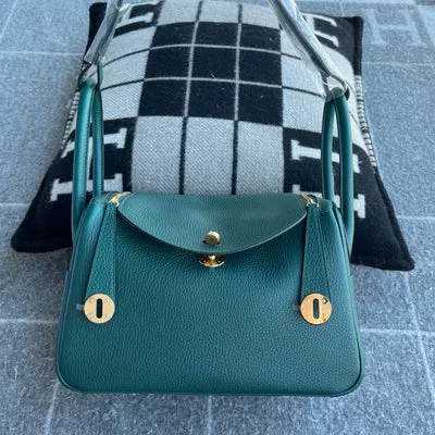LINDY 26 CLEMENCE LEATHER MALACHIT WITH GOLD HARDWARE (GHW) - 3