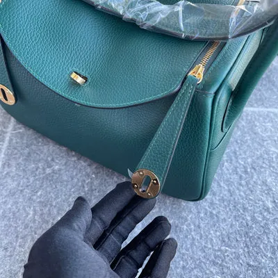 LINDY 26 CLEMENCE LEATHER MALACHIT WITH GOLD HARDWARE (GHW) - 6
