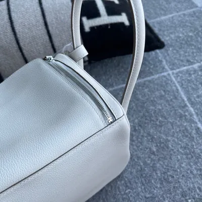 LINDY 26 CLEMENCE LEATHER PEARL GREY WITH PALLADIUM HARDWARE (PHW) - 7