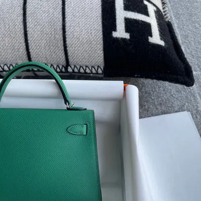 MINI KELLY II (20) EPSOM LEATHER VERT VERTIGO WITH PALLADIUM HARDWARE (PHW) - 5