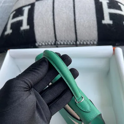 MINI KELLY II (20) EPSOM LEATHER VERT VERTIGO WITH PALLADIUM HARDWARE (PHW) - 6