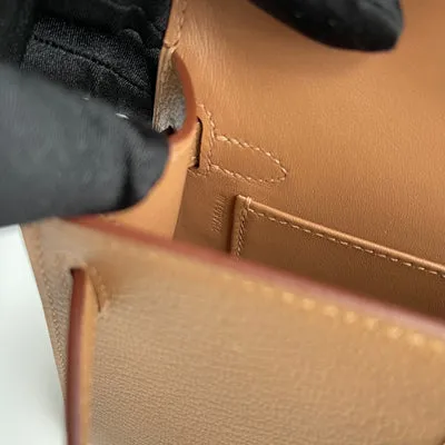 MINI KELLY II (20) CHEVRE LEATHER QUEBRACHO WITH GOLD HARDWARE (GHW) - 4