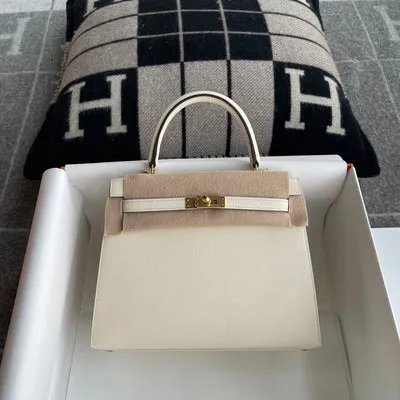 KELLY 25 EPSOM LEATHER NATA WITH GOLD HARDWARE (GHW) - 1