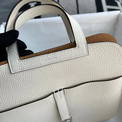 HALZAN 25 CLEMENCE LEATHER NATA & BISCUIT WITH PALLADIUM HARDWARE (PHW) - 6
