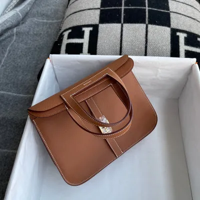 HALZAN 25 CLEMENCE LEATHER GOLD WITH GOLD HARDWARE (GHW) - 3