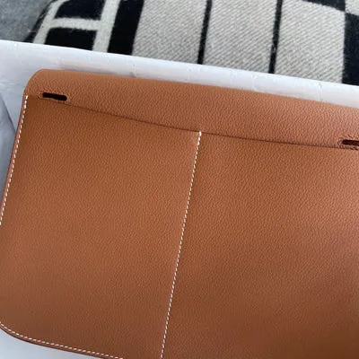 HALZAN 25 CLEMENCE LEATHER GOLD WITH GOLD HARDWARE (GHW) - 7