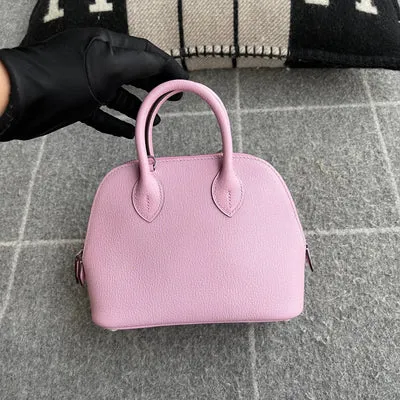 MINI BOLIDE CHEVRE LEATHER MAUVE SYLVESTRE WITH PALLADIUM HARDWARE (PHW)