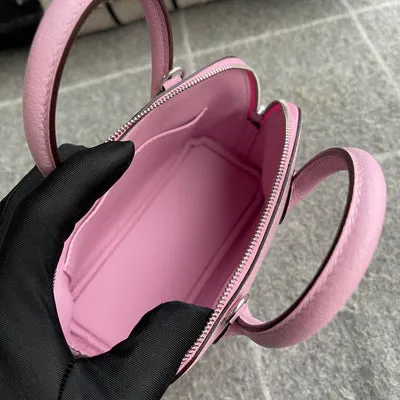 MINI BOLIDE CHEVRE LEATHER MAUVE SYLVESTRE WITH PALLADIUM HARDWARE (PHW) - 4