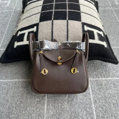 MINI LINDY 20 CLEMENCE LEATHER ROUGE SELLIER WITH GOLD HARDWARE (GHW) - 1