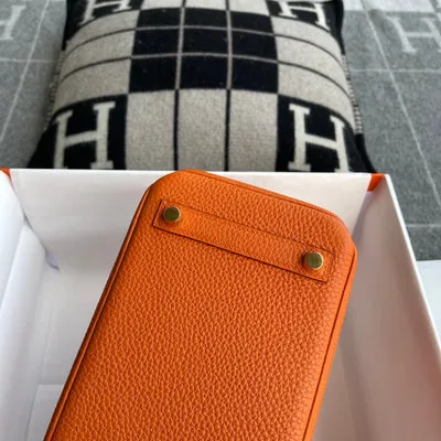 BIRKIN 25 TOGO LEATHER ORANGE WITH GOLD HARDWARE (GHW) - 5