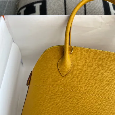 BOLIDE 27 EPSOM LEATHER JAUNE AMBRE WITH GOLD HARDWARE (GHW) - 4