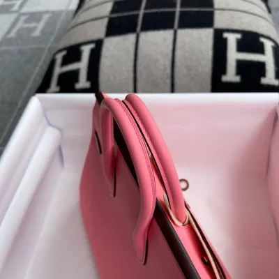 BIRKIN 25 SWIFT LEATHER ROSE D'ETE WITH ROSE GOLD HARDWARE (RGHW) - 7