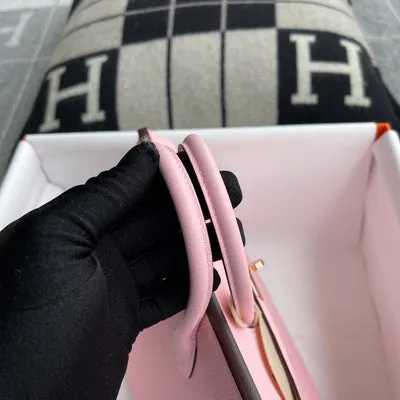 BIRKIN 25 TOGO LEATHER ROSE SAKURA WITH ROSE GOLD HARDWARE (RGHW) - 6