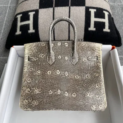 BIRKIN 25 LIZARD LEATHER OMBRE WITH PALLADIUM HARDWARE (PHW) - 2